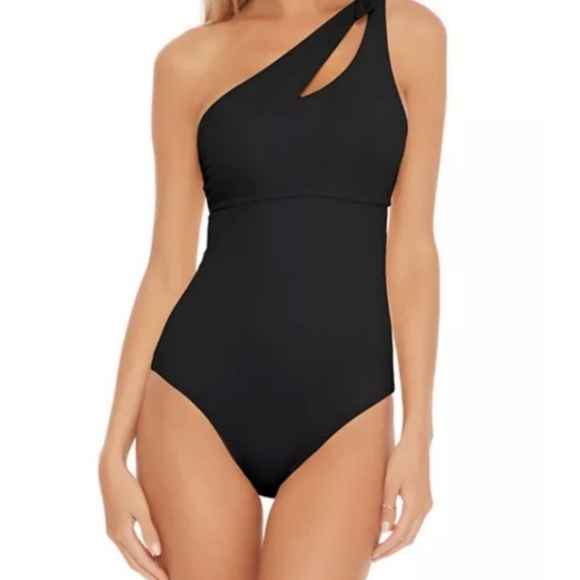 NEW BECCA Sadie Color Code Asymmetrical Swimsuit - Picture 2 of 7